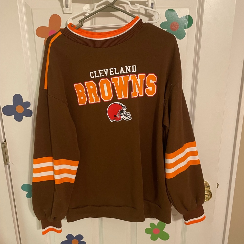 Cleveland browns oversized sweatshirt